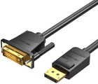 Kabel Vention DisplayPort - DVI 1.5 m Black (6922794745285) - obraz 1