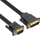 Kabel Vention DVI-D - VGA 1.5 m Black (6922794732964) - obraz 1