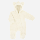 Pajacyk niemowlęcy ciepły polarowy dla dziewczynki Nicol 203271 68 cm Beżowy (5905601026389) - obraz 1
