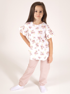 Dziecięce spodnie dresowe dla dziewczynki Nicol 203276 122 cm Beżowe (5905601026907) - obraz 2