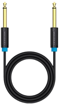 Kabel audio Vention 6.35 mm - 6.35 mm 10 m Black (6922794728554) - obraz 1