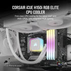 Система водяного охолодження Corsair iCUE H150 RGB Elite Liquid CPU Cooler Біла (CW-9060079-WW) - зображення 6