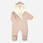 Pajacyk niemowlęcy ciepły polarowy dla dziewczynki Nicol 203270 68 cm Beżowy (5905601026334) - obraz 1