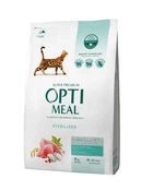 Сухой корм для кошек Optimeal Sterilised для стерилизованых с индюшкой и овсом