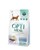 Сухой корм для кошек Optimeal Extra Shine со вкусом трески
