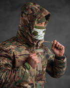 Зимовий тактичний костюм софтшел single sword jumper подвійний фліс S - зображення 8