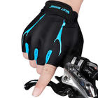 Перчатки велосипедные спортивные West Biking 0211190 без пальцев. L Blue L - изображение 3