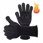 Термостійкі рукавиці для барбекю та кухні Чорні - зображення 5