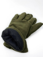 Перчатки зимние на искусственном меху цвет олива L - изображение 3