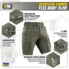 M-Tac шорти Aggressor Summer Flex Army Olive XL - зображення 3