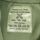 Футболка оригінальна армії Чехії Tropner T-Shirt Olive L - зображення 4