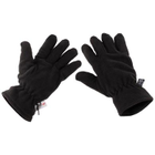 Перчатки флисовые MFH Fleece Thinsulate Черные S - изображение 1