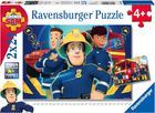 Puzzle Ravensburger Strażak Sam niesie pomoc 2 x 24 elementy (4005556090426) - obraz 1