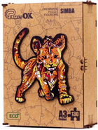Puzzle drewniane PuzzleOK Simba lwiątko 130 elementów (4821993007519) - obraz 1