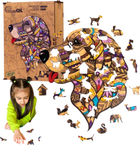 Пазл дерев'яний PuzzleOK Собака Вірний Сірко 125 елементів (4821993035192) - зображення 4