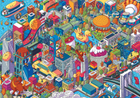 Puzzle Trefl Imaginary Cities: New York USA 1000 elementów (5900511107081) - obraz 2