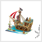 3D Пазл CubicFun Піратський корабель зі скарбами 157 елементів (6944588208325) - зображення 2