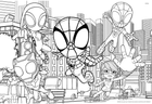 Puzzle dwustronne Lisciani Maxi Floor Marvel Spidey 2 x 24 elementy (8008324099788) - obraz 3