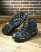 Берці літні тактичні черевики PAV 507 чорні шкіряні сітка Fee Air 40 - зображення 8