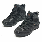 Берці літні тактичні черевики PAV 507 чорні шкіряні сітка Fee Air 46 - зображення 4