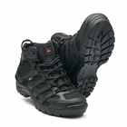 Берцы летние тактические ботинки PAV 507 черные кожаные сетка Fee Air 45 - изображение 5