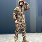 Чоловіча Водовідштовхувальна Форма "Cans" Софтшелл на флісі Куртка з капюшоном + Штани піксель розмір XL - зображення 3