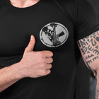 Потовідвідна чоловіча футболка Odin coolmax з принтом "Dzen" чорна розмір L - зображення 6