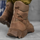 Мужские нубуковые ботинки с вставками Cordura / Зимние берцы TM Undolini "Crazy" Air-Tex койот размер 40 - изображение 4