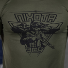 Чоловіча потовідвідна футболка Coolmax з принтом "Піхота" олива розмір XL - зображення 6