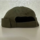 Докерка-кепка без козырька с липучкой для шевронов / Головной убор олива размер 57-60 - изображение 2