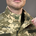 Уставный Мужской Китель "Pobedov" Rip-Stop с липучками для шевронов пиксель размер M - изображение 6