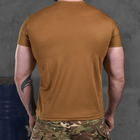 Чоловіча потовідвідна футболка Coolmax з принтом "НГУ" койот розмір S - зображення 4