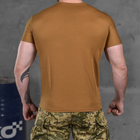 Чоловіча потовідвідна футболка з принтом "Штурмовик" Coolmax койот розмір S - зображення 4