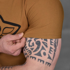 Чоловіча потовідвідна футболка з принтом "Йода" Coolmax койот розмір XL - зображення 4