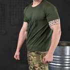 Мужская футболка "Monax" кулир олива размер 2XL - изображение 3