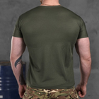 Потовідвідна чоловіча футболка Coolmax з принтом "Сoлдaт" олива розмір L - зображення 4