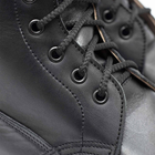 Шкіряні берці зі зручною системою шнурівки чорні розмір 46 - зображення 5