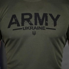 Мужская потоотводящая футболка Army Coolmax олива размер L - изображение 5