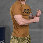 Мужская потоотводящая футболка Army Coolmax койот размер M - изображение 3