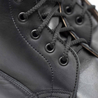 Шкіряні берці зі зручною системою шнурівки чорні розмір 36 - зображення 5