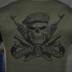 Потоотводящая мужская футболка Coolmax с принтом "Верный навсегда" олива размер 2XL - изображение 5
