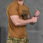Мужская потоотводящая футболка Coolmax с принтом "Пехота" койот размер 2XL - изображение 3