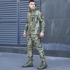 Мужская Куртка Soft Shell со съемным капюшоном + Подарок Шеврон "Флаг Украины" пиксель размер 3XL - изображение 7