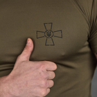 Мужская футболка Coolpass олива размер M - изображение 5