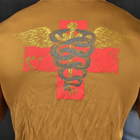 Потовідвідна чоловіча футболка Odin Medical Coolmax койот розмір 2XL - зображення 7