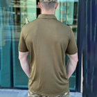 Мужское Поло CollMax с липучками для шевронов / Легкая футболка хаки размер M - изображение 3