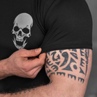 Потоотводящая мужская футболка Odin Coolmax с принтом "Skull" черная размер 3XL - изображение 7