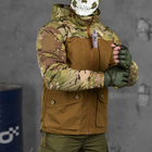 Чоловіча куртка демісезонна ріп-стоп "7.62 tactical combo" зі знімним капюшоном мультикам койот розмір 3XL - зображення 3