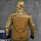 Чоловіча куртка демісезонна ріп-стоп "7.62 tactical combo" зі знімним капюшоном мультикам койот розмір 3XL - зображення 4