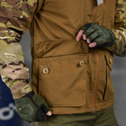 Чоловіча куртка демісезонна ріп-стоп "7.62 tactical combo" зі знімним капюшоном мультикам койот розмір 3XL - зображення 8